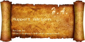 Huppert Adrienn névjegykártya